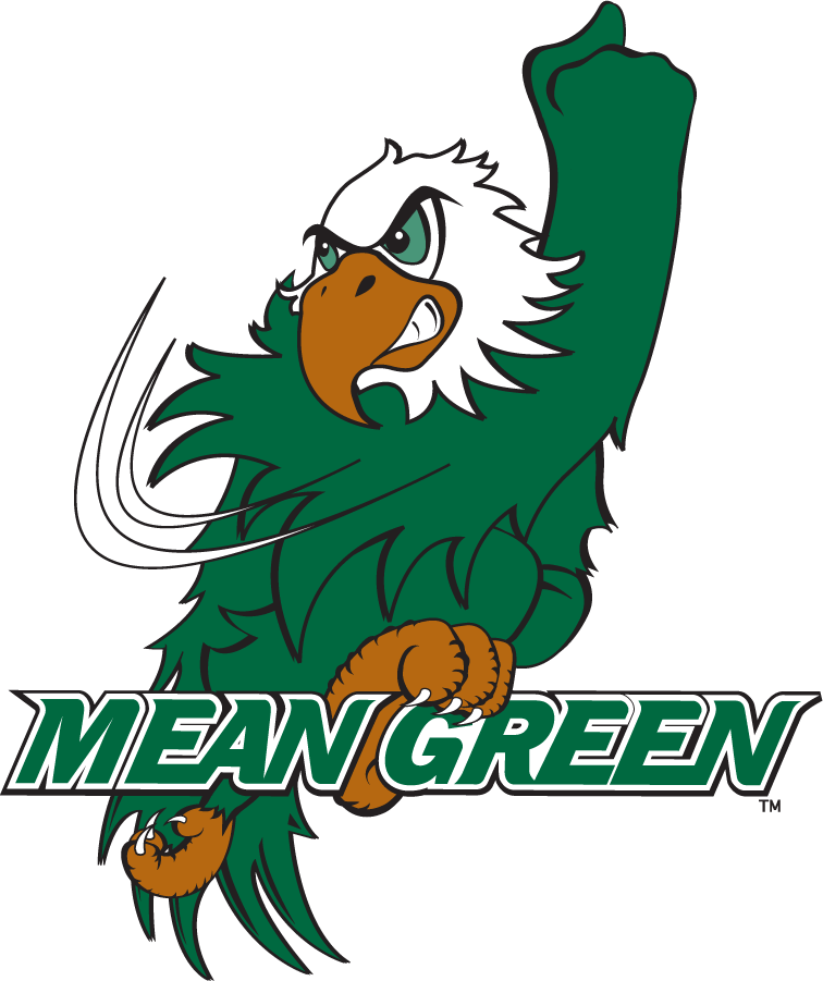 North Texas Mean Green 2003-2005 Mascot Logo v2 diy DTF decal sticker